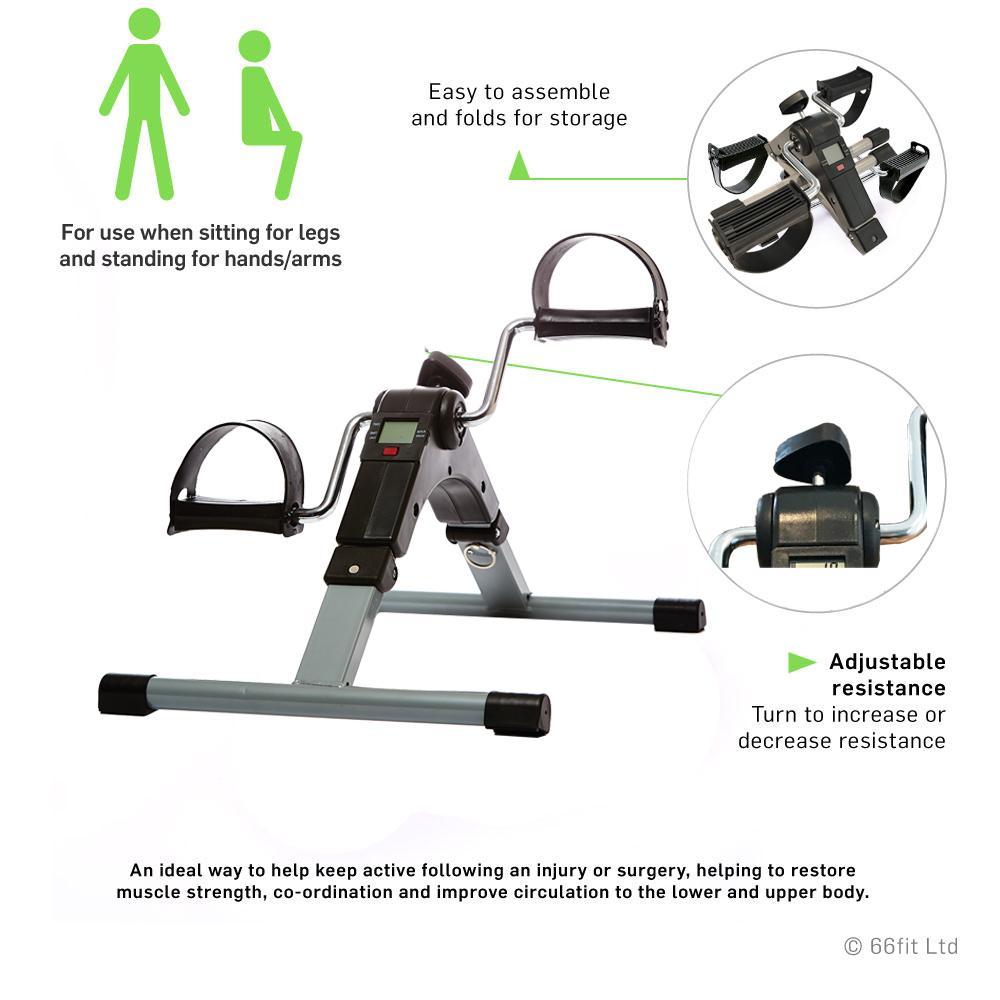 standing pedal 66fit Folding Pedal Exerciser - Arm & Leg (Digital)