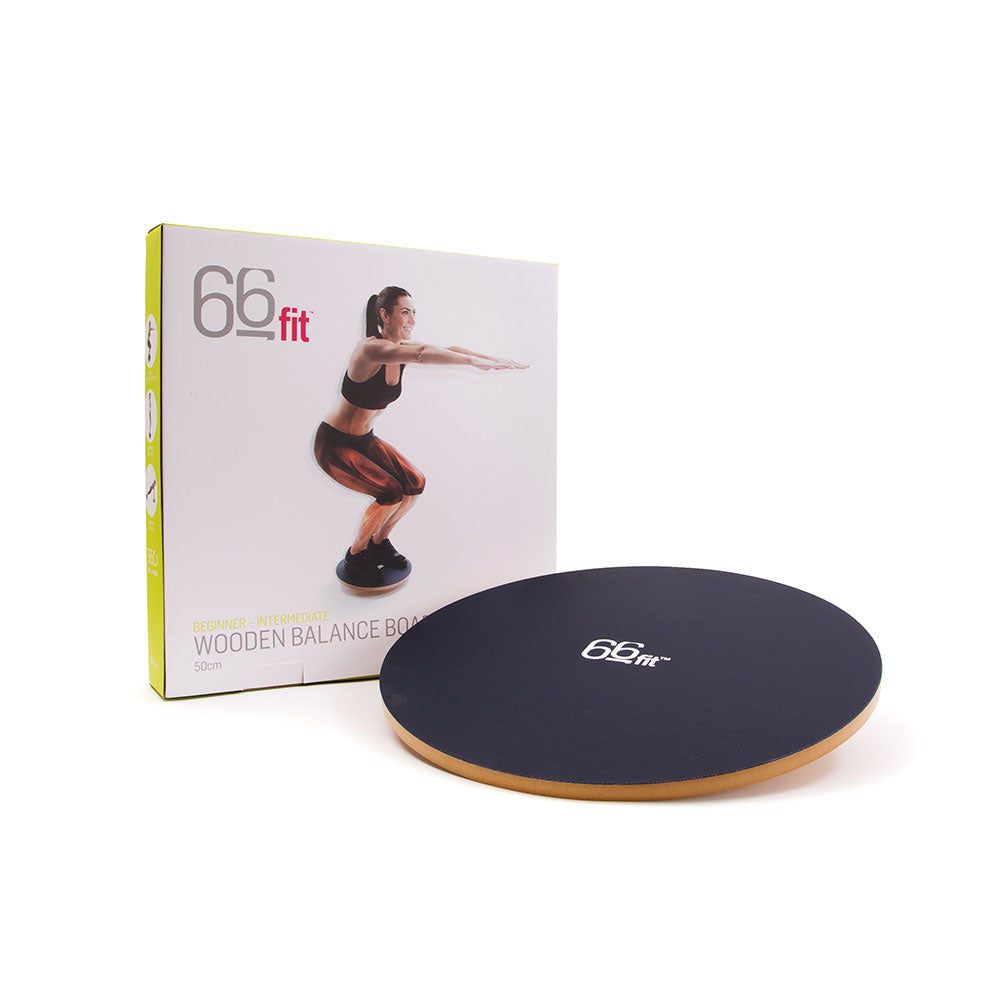 66fit Wooden Balance Board - PVC Surface 40cm