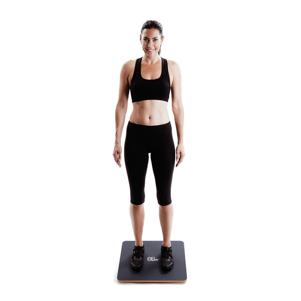 66fit Rocker Board - Pvc Surface - 50cm - Phoenix Physio Supplies