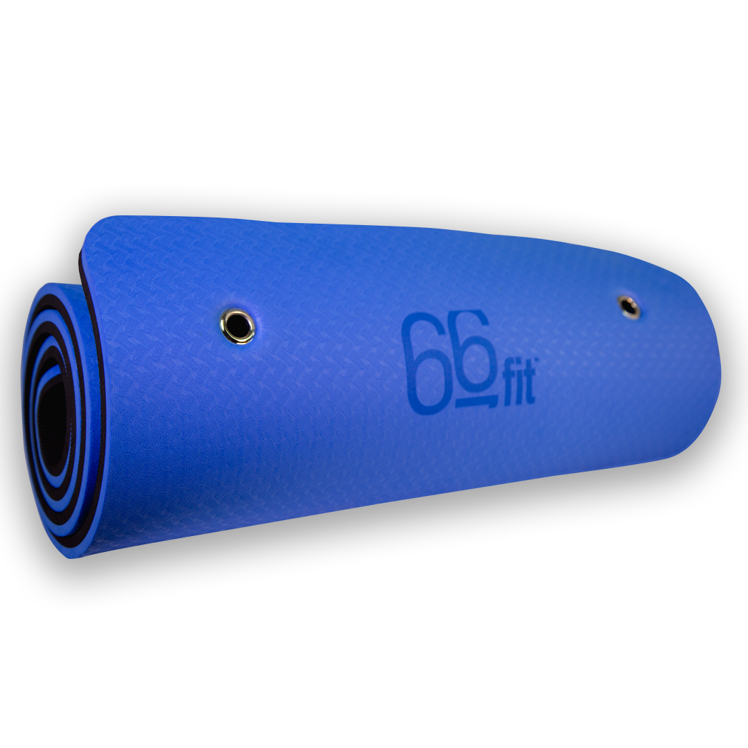 66fit Professional Exercise Mat - 17mm x 60cm x 180cm - Blue - Phoenix ...