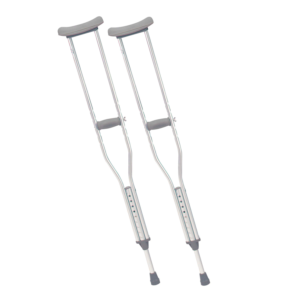 Aluminium Underarm Crutches - Pair