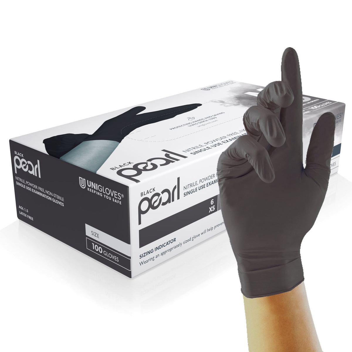 Pearl Nitrile Examination Gloves (Pack of 100)